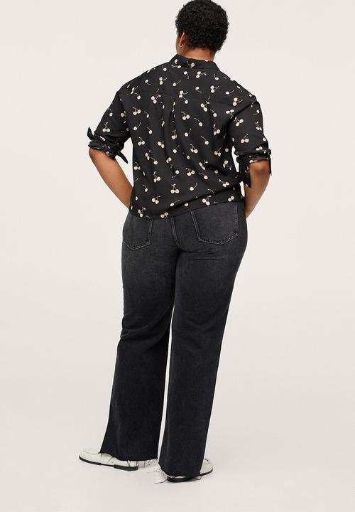 MANGO - Plus blouse leopard1 - black
