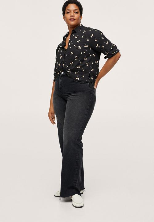MANGO - Plus blouse leopard1 - black