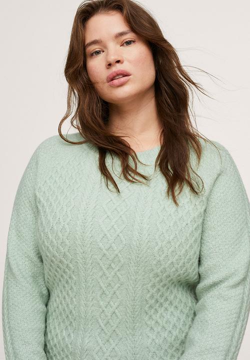 MANGO - Plus sweater luz - aqua