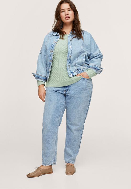 MANGO - Plus sweater luz - aqua