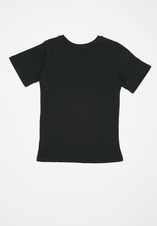 Superbalist Kids - Boys smiley graphic tee - black