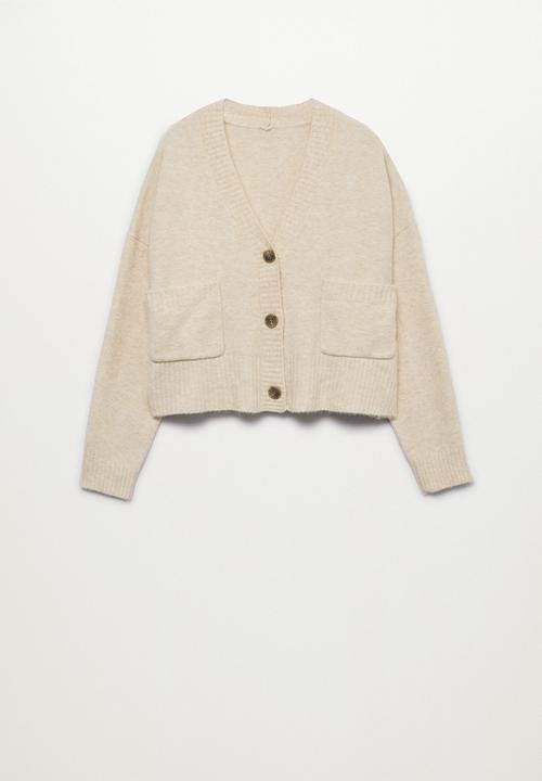 MANGO - Cardigan canada - light beige