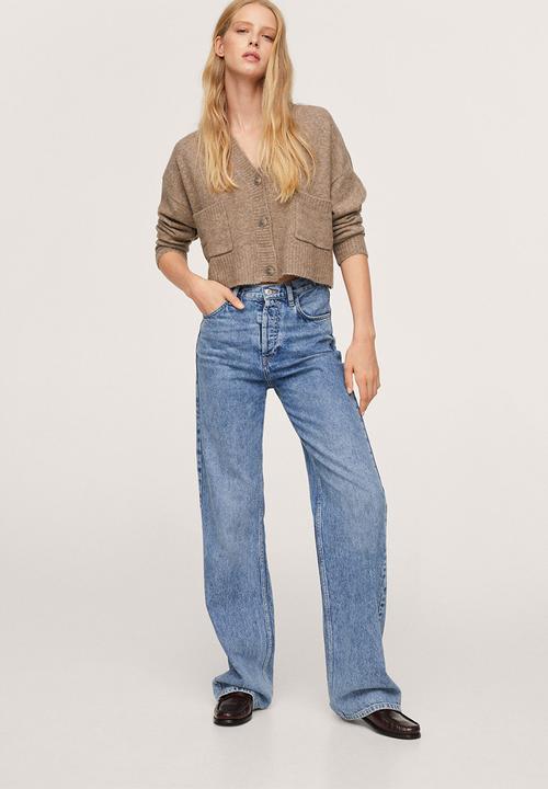 MANGO - Cardigan canada - medium brown