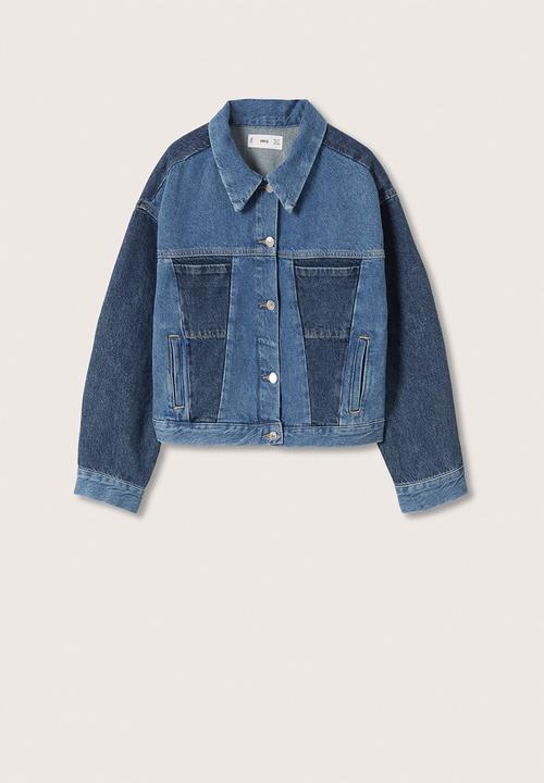 MANGO - Jacket iggy - open blue