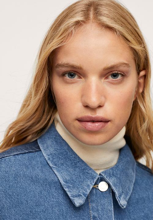 MANGO - Jacket iggy - open blue