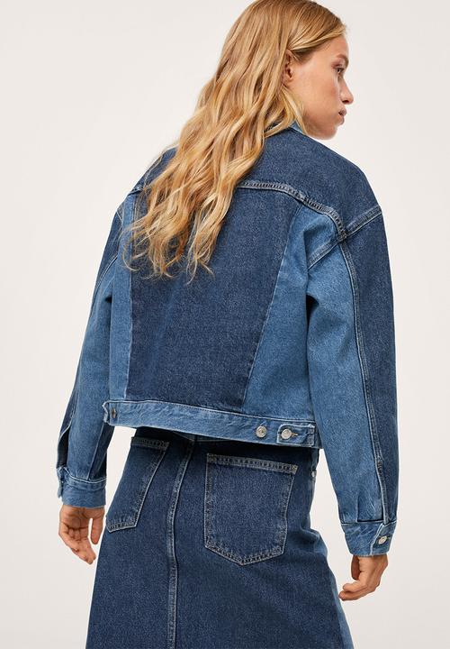 MANGO - Jacket iggy - open blue