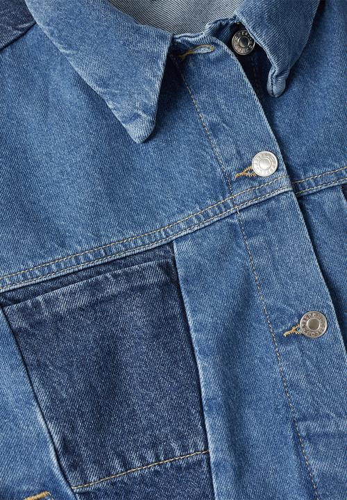 MANGO - Jacket iggy - open blue