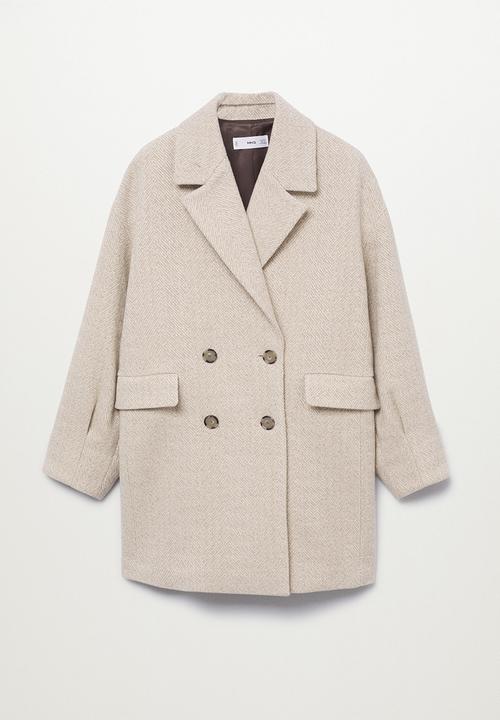 MANGO - Coat willy - light beige