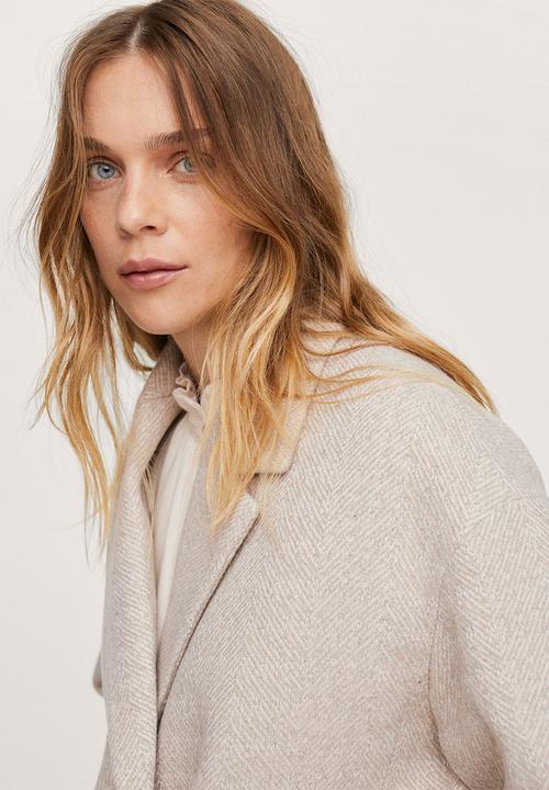 MANGO - Coat willy - light beige