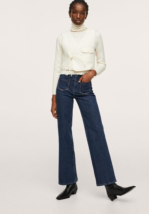 MANGO - Jeans diane - open blue