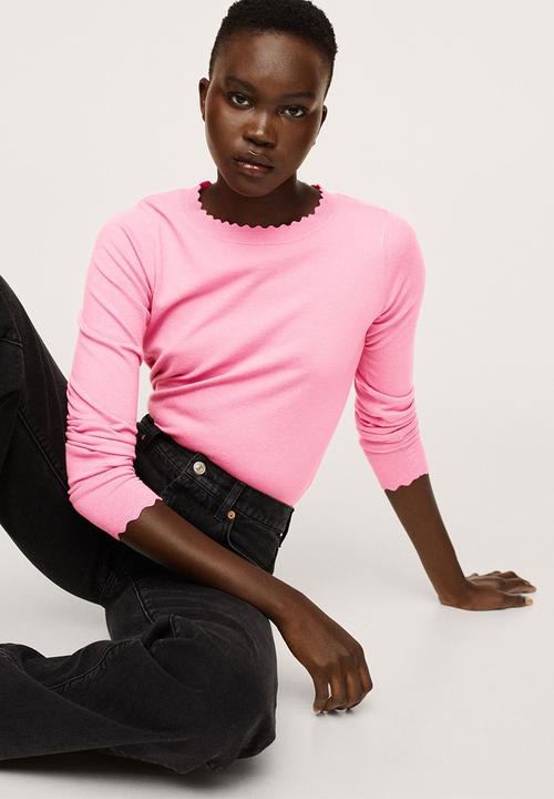 MANGO - Sweater mispia - bright pink