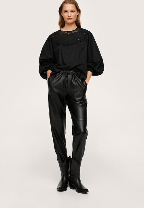 MANGO - Blouse nat - black