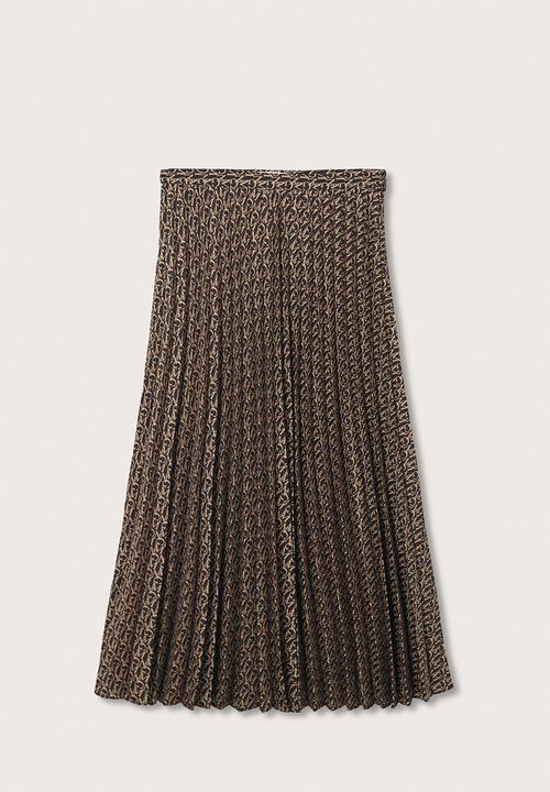 MANGO - Skirt quanti - black
