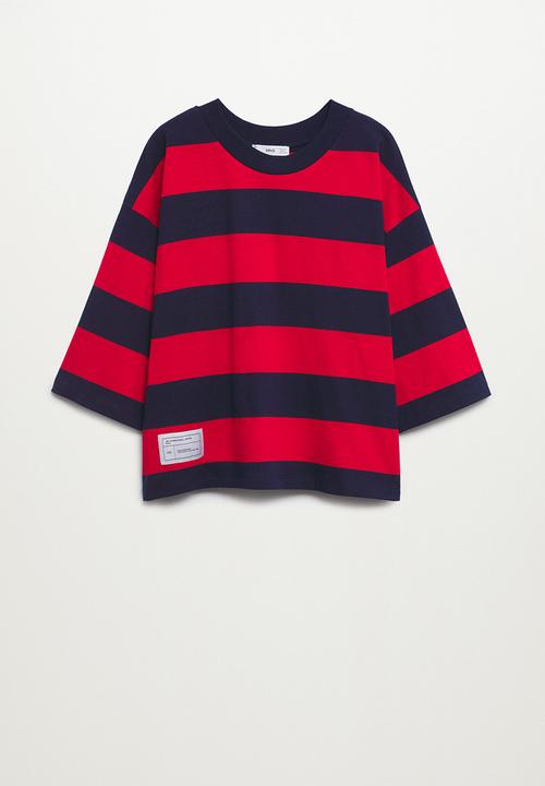 MANGO - T-shirt pstbut - navy