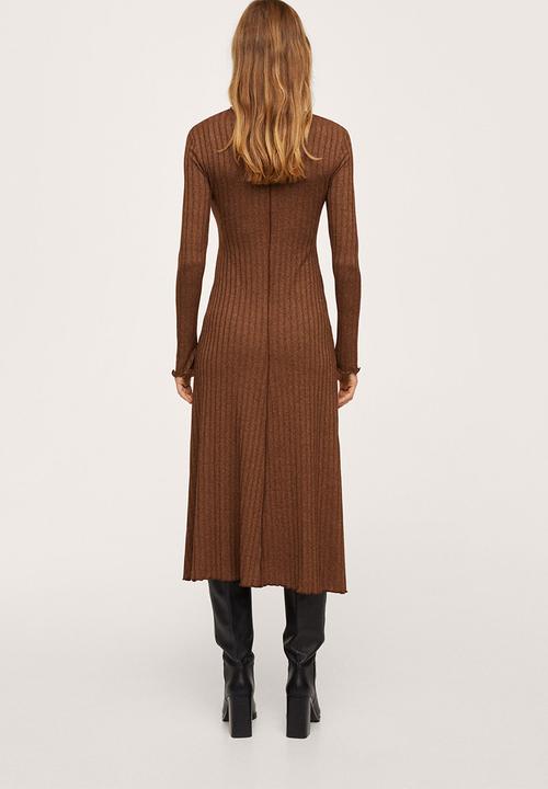 MANGO - Dress natasha - brown