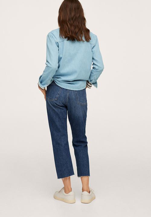 MANGO - Shirt julie - open blue
