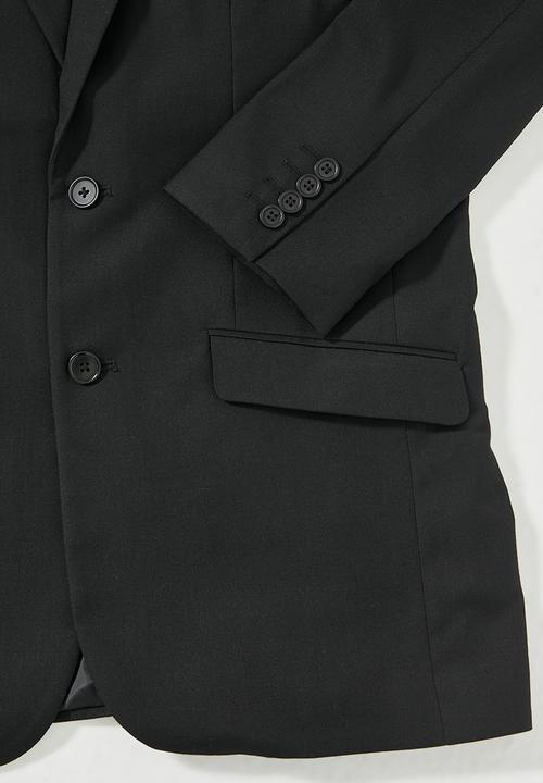 Superbalist - Regular fit 2-button single vent blazer - black