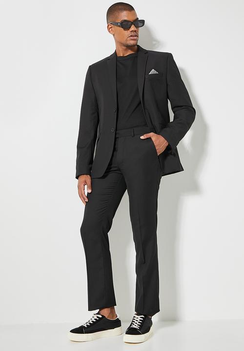 Superbalist - Regular fit 2-button single vent blazer - black