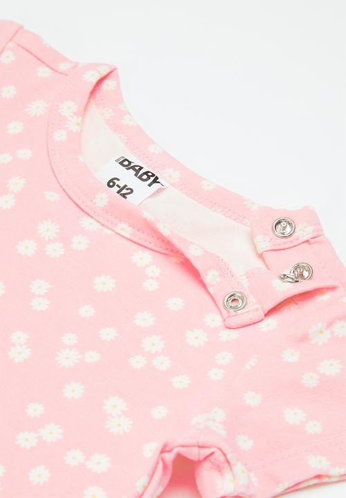 Cotton On - The short sleeve bubbysuit - pink