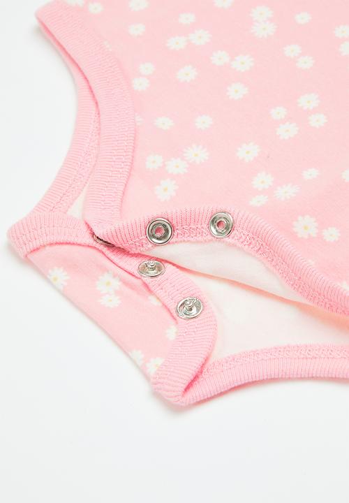Cotton On - The short sleeve bubbysuit - pink