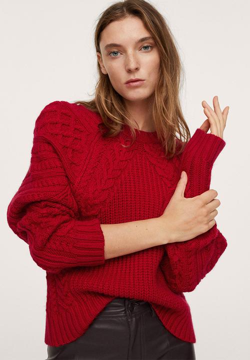 MANGO - Sweater chilli - red