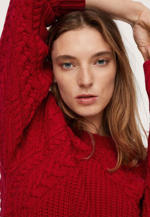 MANGO - Sweater chilli - red