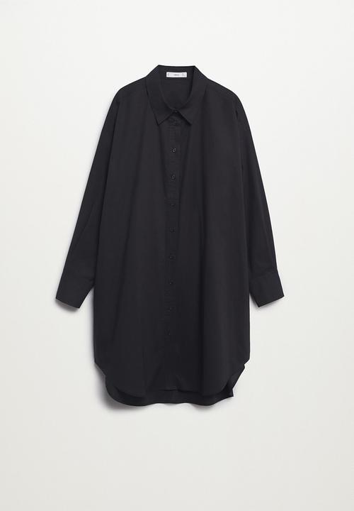 MANGO - Shirt lalong - black