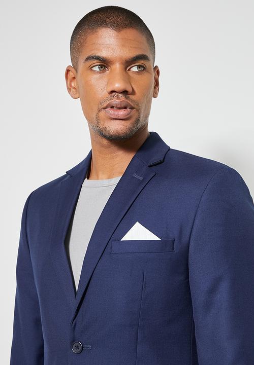 Superbalist - Soho slim fit 2-button single vent blazer - navy
