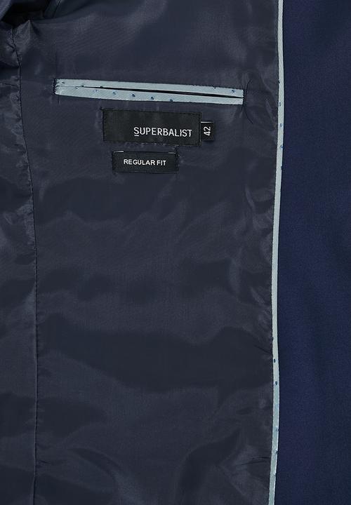 Superbalist - Soho slim fit 2-button single vent blazer - navy