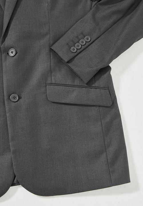 Superbalist - Soho slim fit 2-button single vent blazer - grey