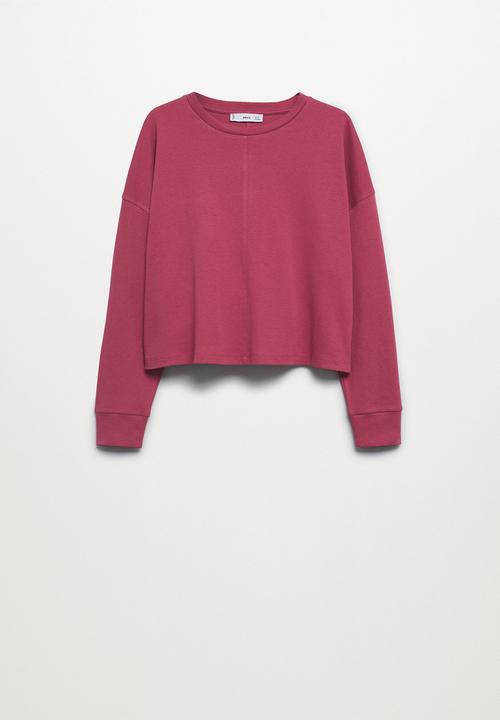 MANGO - Sweatshirt splong - medium red