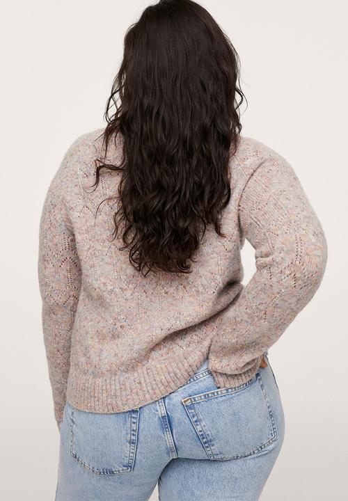 MANGO - Plus sweater axel - light pastel pink