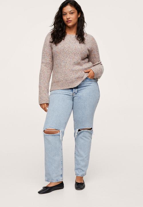 MANGO - Plus sweater axel - light pastel pink