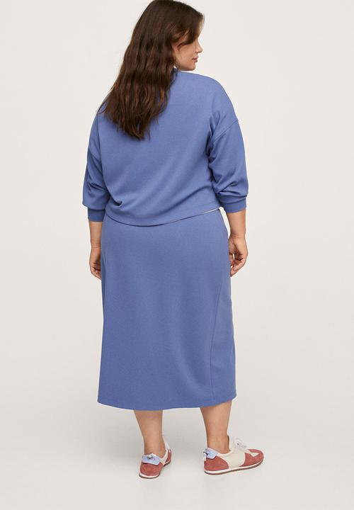 MANGO - Plus skirt amelie - medium blue