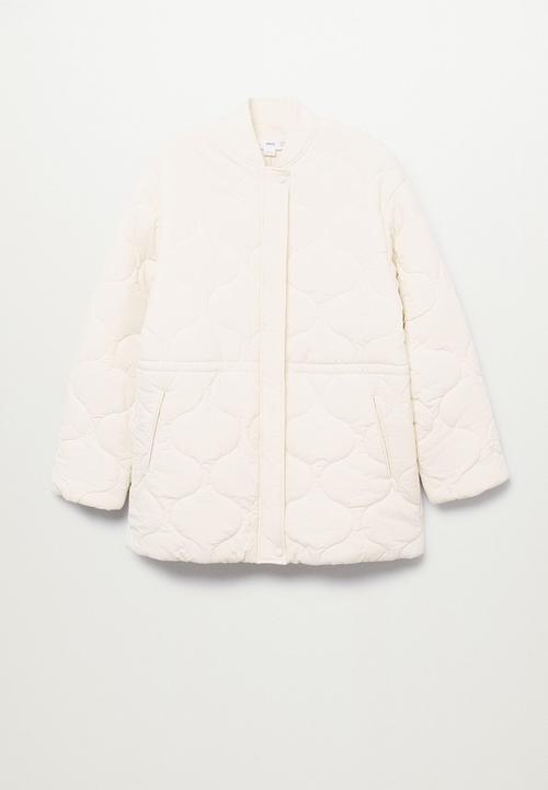 MANGO - Anorak snow - light beige