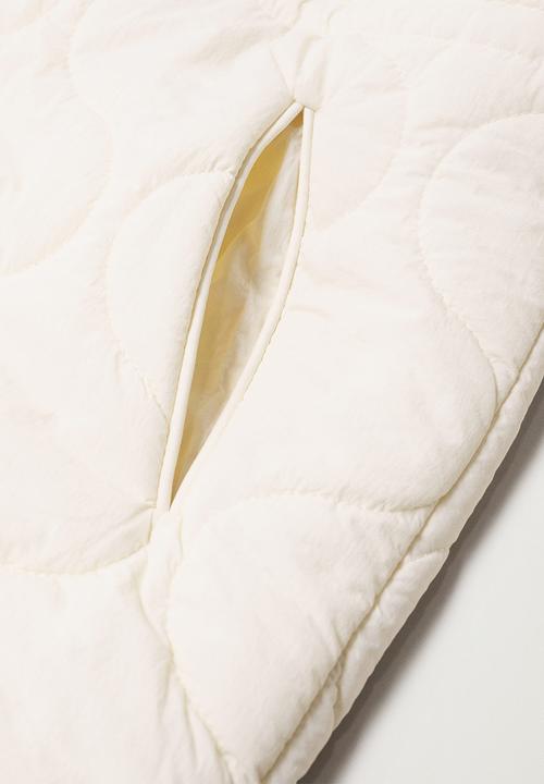 MANGO - Anorak snow - light beige