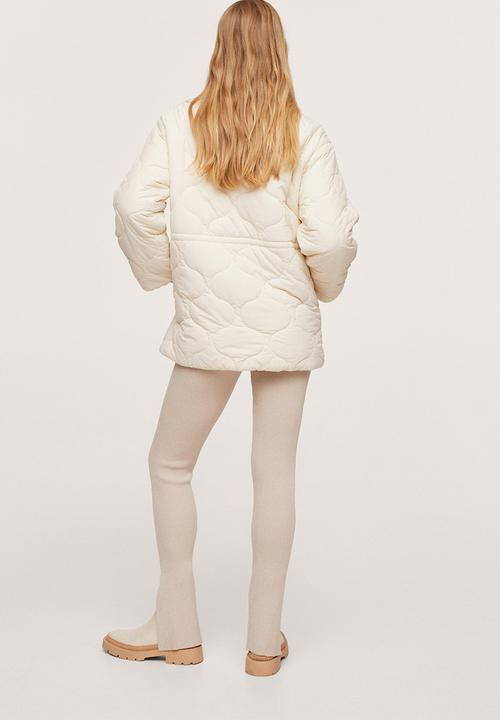 MANGO - Anorak snow - light beige