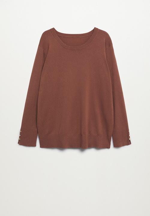 MANGO - Plus sweater gina - dark brown