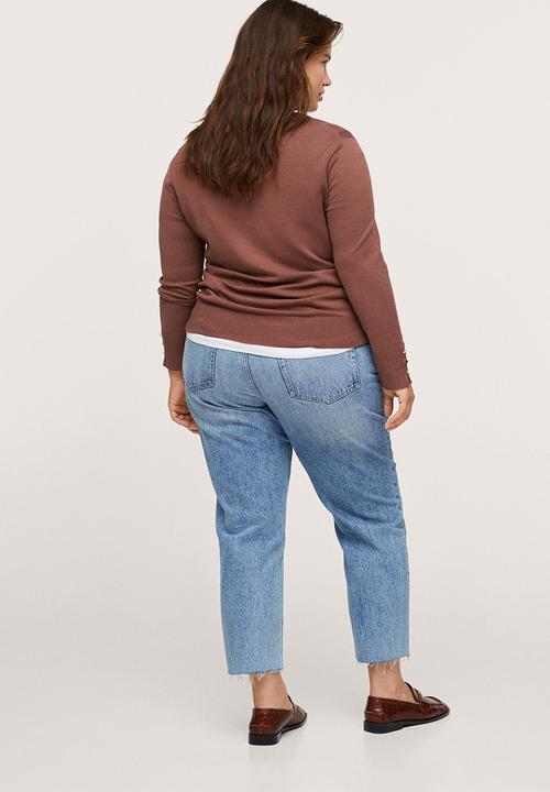 MANGO - Plus sweater gina - dark brown