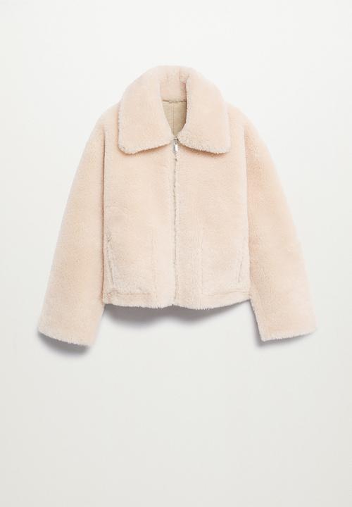 MANGO - Jacket splash - light beige