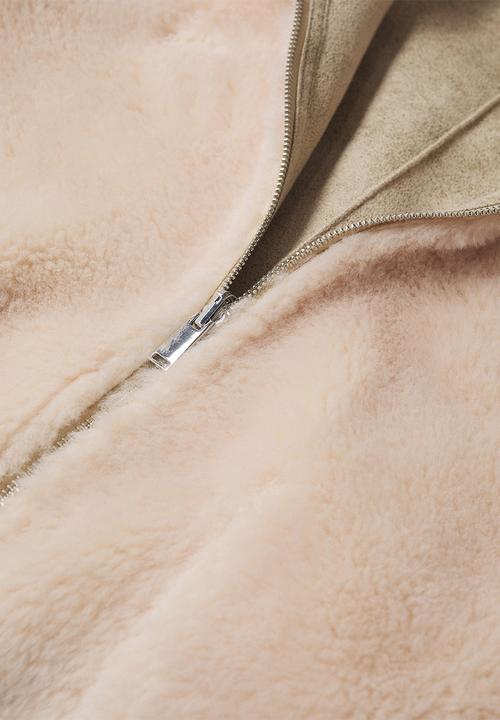 MANGO - Jacket splash - light beige