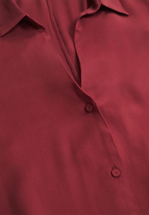 MANGO - Plus blouse ramos1 - dark red