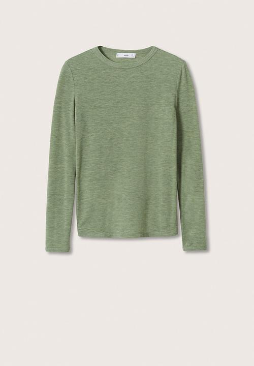 MANGO - T-shirt ringo - green