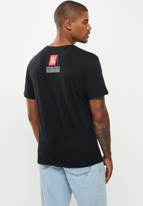Butan - Panthers mascot spaza shop T-shirt - black