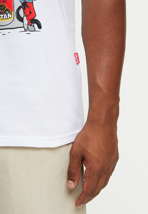 Butan - Panthers mascot spaza shop T-shirt - white