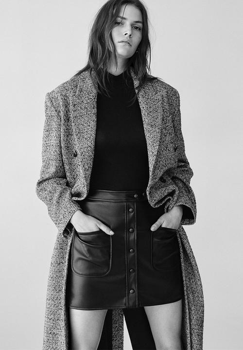 MANGO - Skirt mary - black