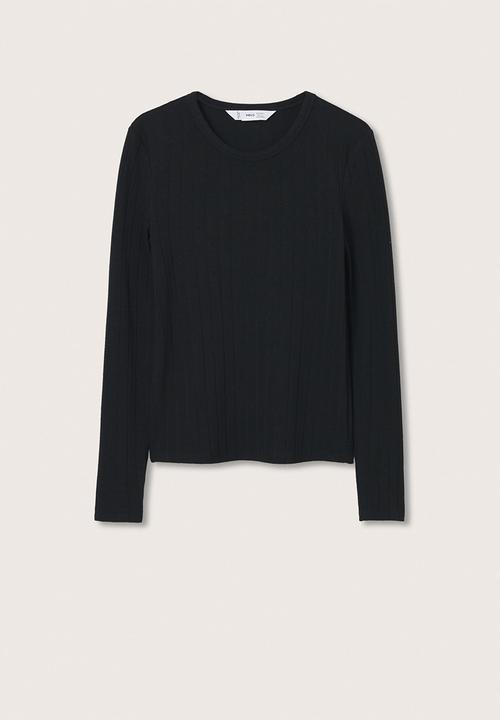 MANGO - T-shirt marta - black