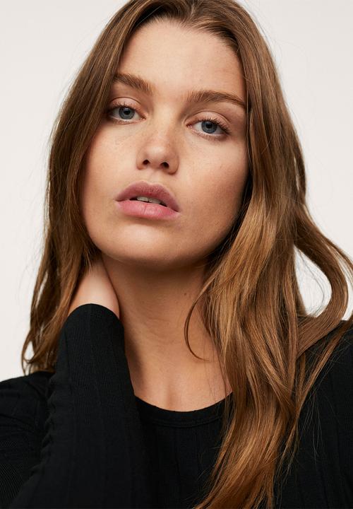 MANGO - T-shirt marta - black