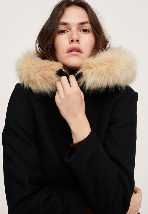 MANGO - Coat work - black