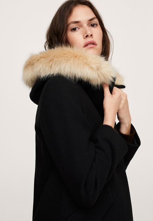 MANGO - Coat work - black